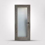 Grey Oak 1-Lite Glass Door - Image 3
