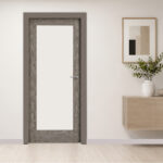 Clear Grade Pine Wood 1-Lite Frosted Glass Door - Image 3