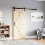 Solid Pine Wood Barn Door Assembled - Image 2