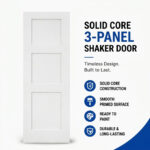 3 Panel Solid Core Shaker Door - Image 6