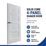 4-Panel Solid Core Shaker Door - Image 6