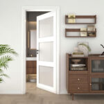 3-Lite Frosted Glass Door