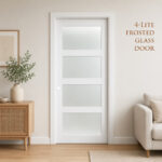4-Lite Frosted Glass Door