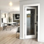 White Primed 1-Lite Clear Glass Door - Image 4