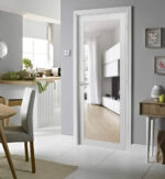 White Primed 1-Lite Clear Glass Door - Image 3