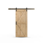 Solid Pine Wood Barn Door Assembled - Image 5