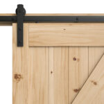 Solid Pine Wood Barn Door Assembled - Image 4