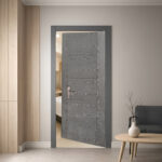 Grey Oak 5-Panel Door - Image 2