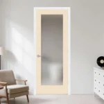 Clear Grade Pine Wood 1-Lite Frosted Glass Door