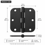 SS304 Ball Bearing Hinges -Black - Image 6