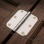 SS304 Ball Bearing Hinges -Brushed - Image 3